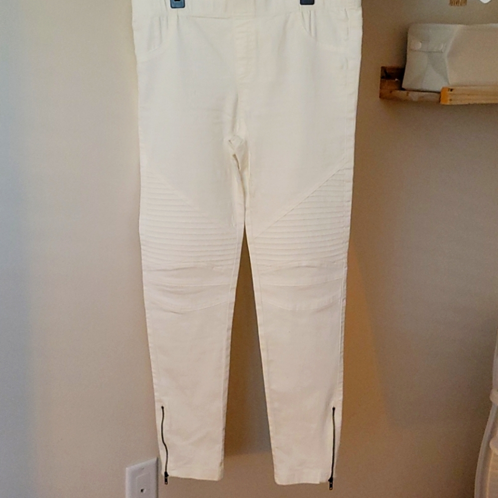 Cream Moto Jeggings New without tags L
